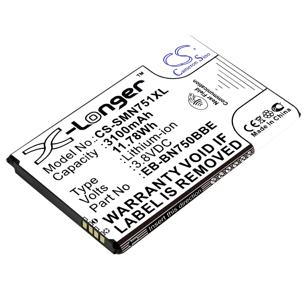Batterie de téléphone portable Samsung SM-N7506V