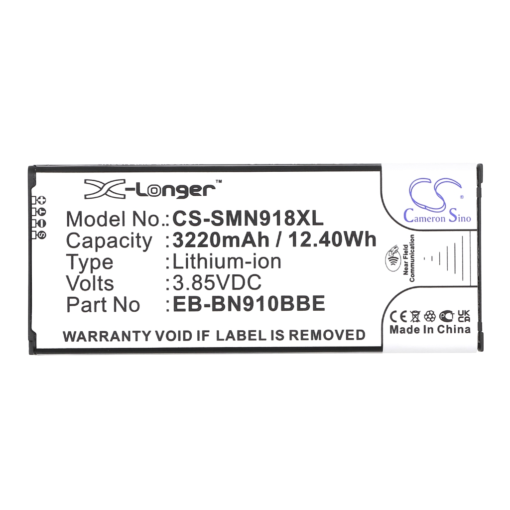 Batterie de téléphone portable Samsung SM-N910L