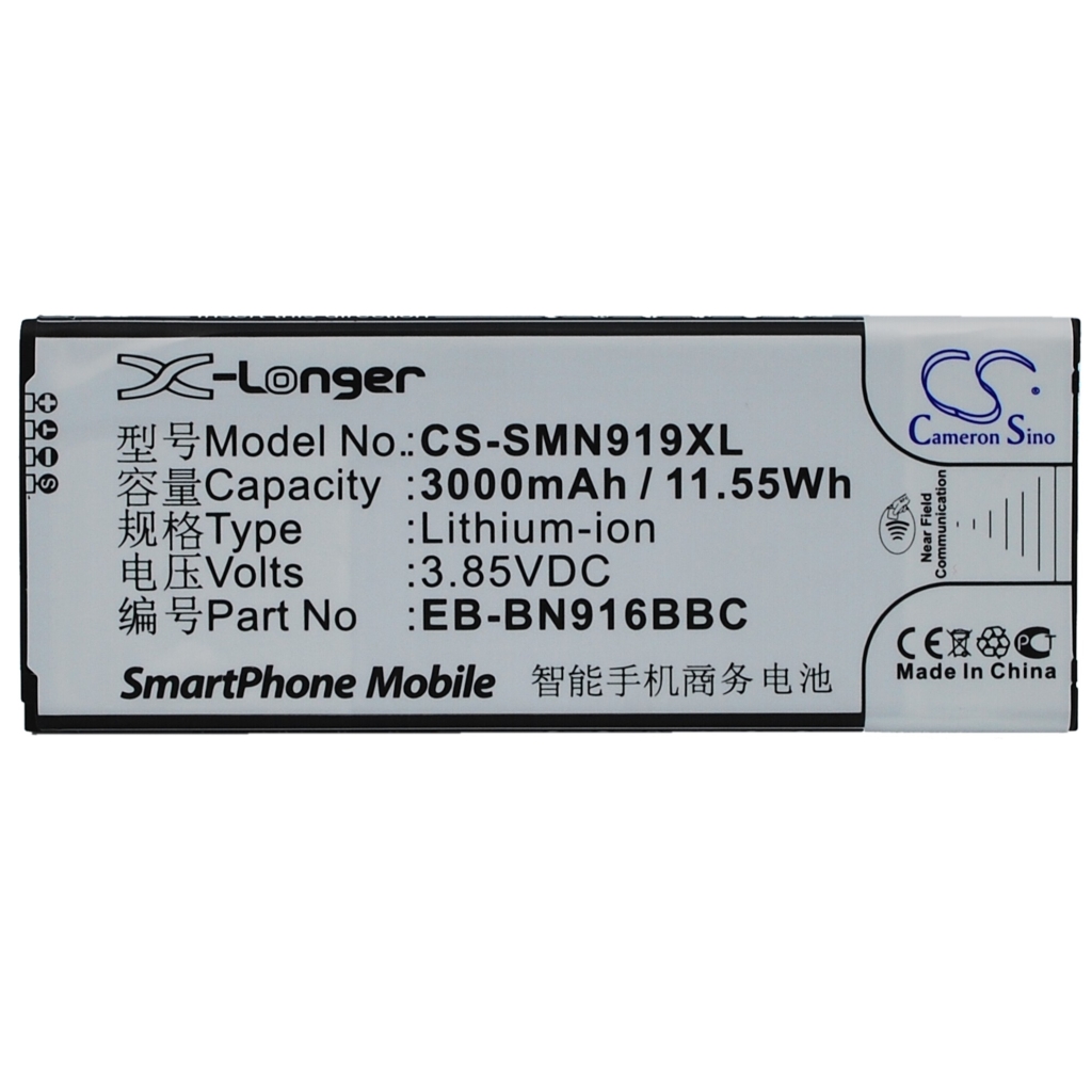 Batterie de téléphone portable Samsung SM-N9100