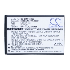 Remplacement de batterie compatible pour Getac 206465,MG-4LH,TS21878