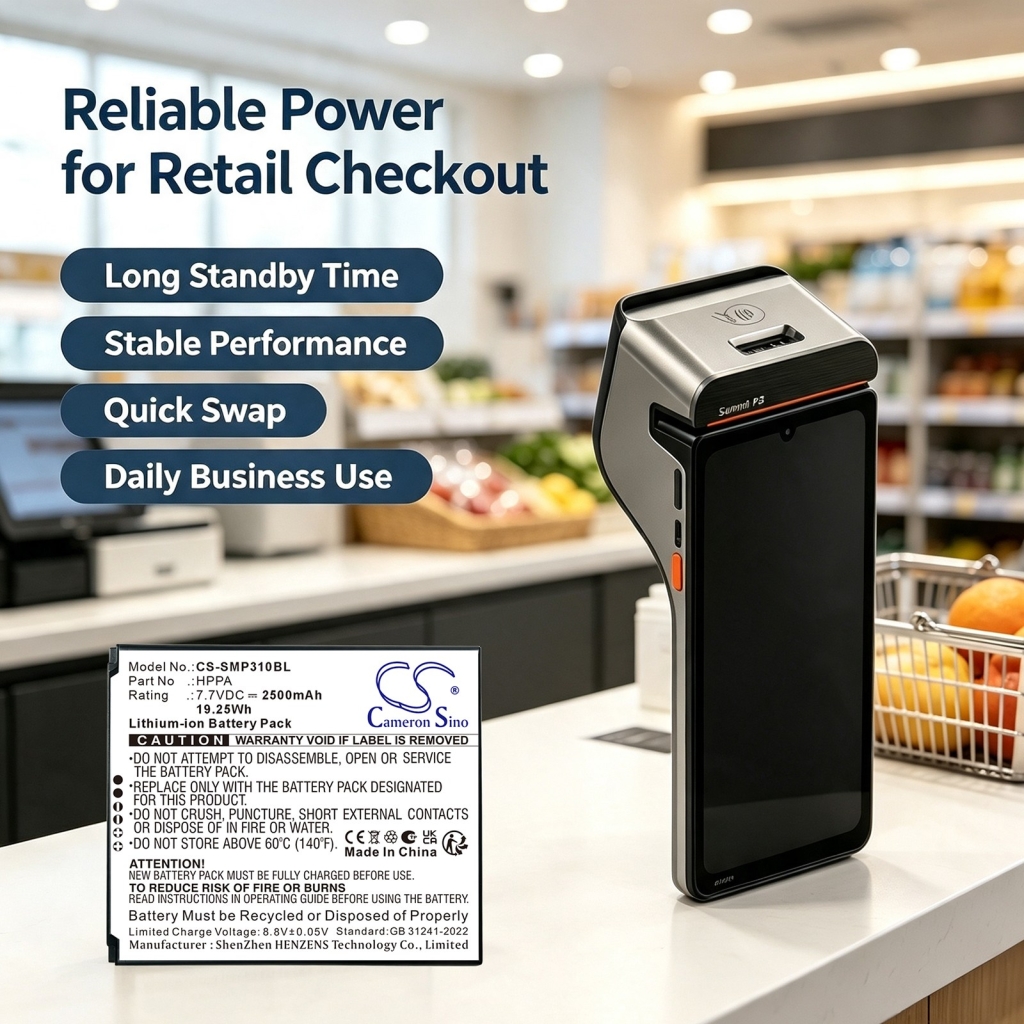 Batterie compatible avec Sunmi CS-SMP310BL