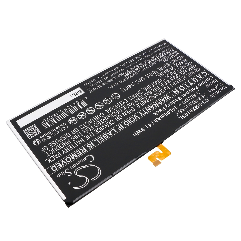 Tablette Batterie Samsung CS-SMX910SL