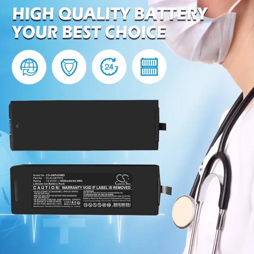 Batterie compatible avec Sonoscape CS-SNP420MD