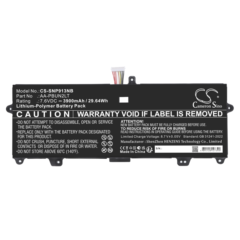 Batterie compatible avec Samsung CS-SNP913NB