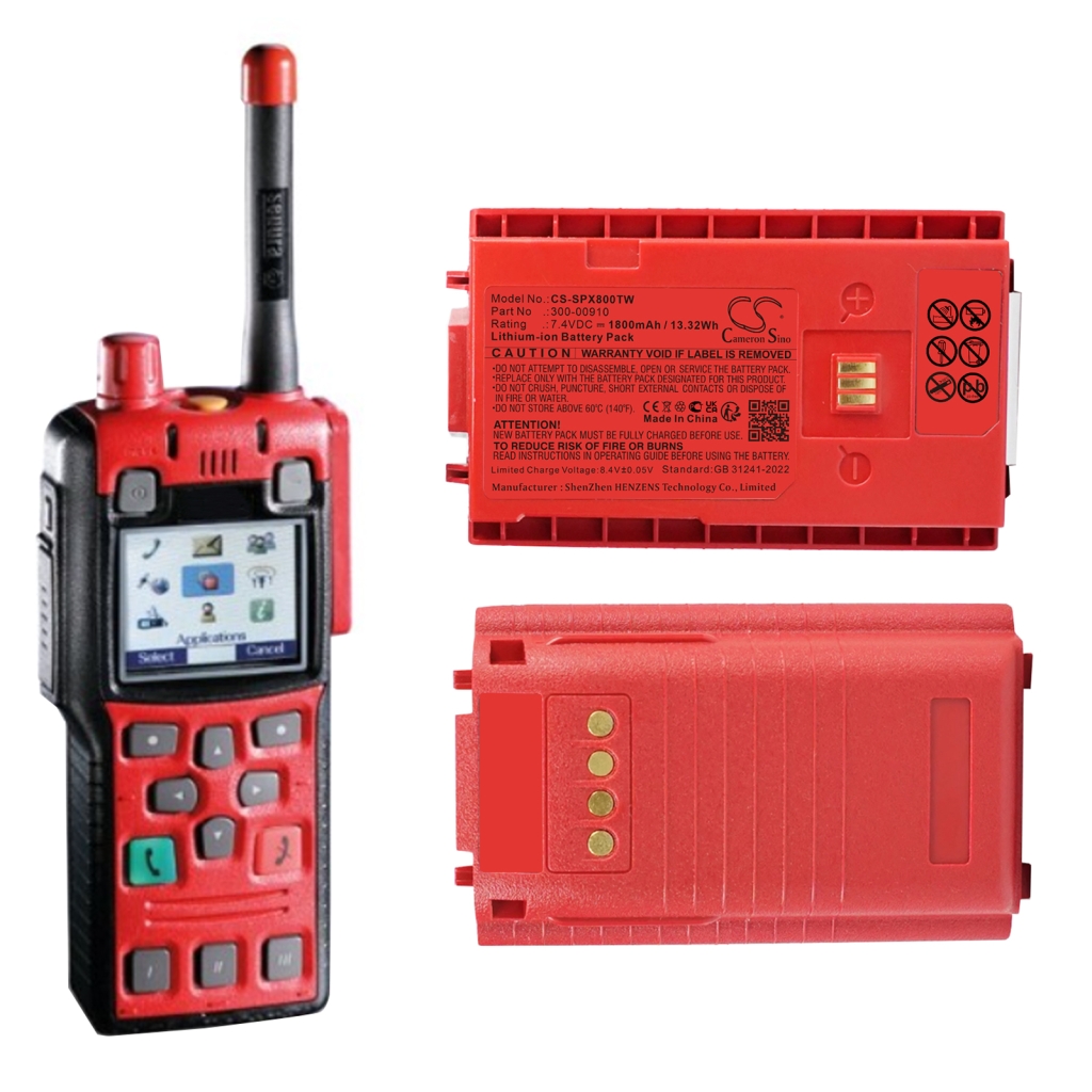 Batterie radio bidirectionnelle Sepura CS-SPX800TW