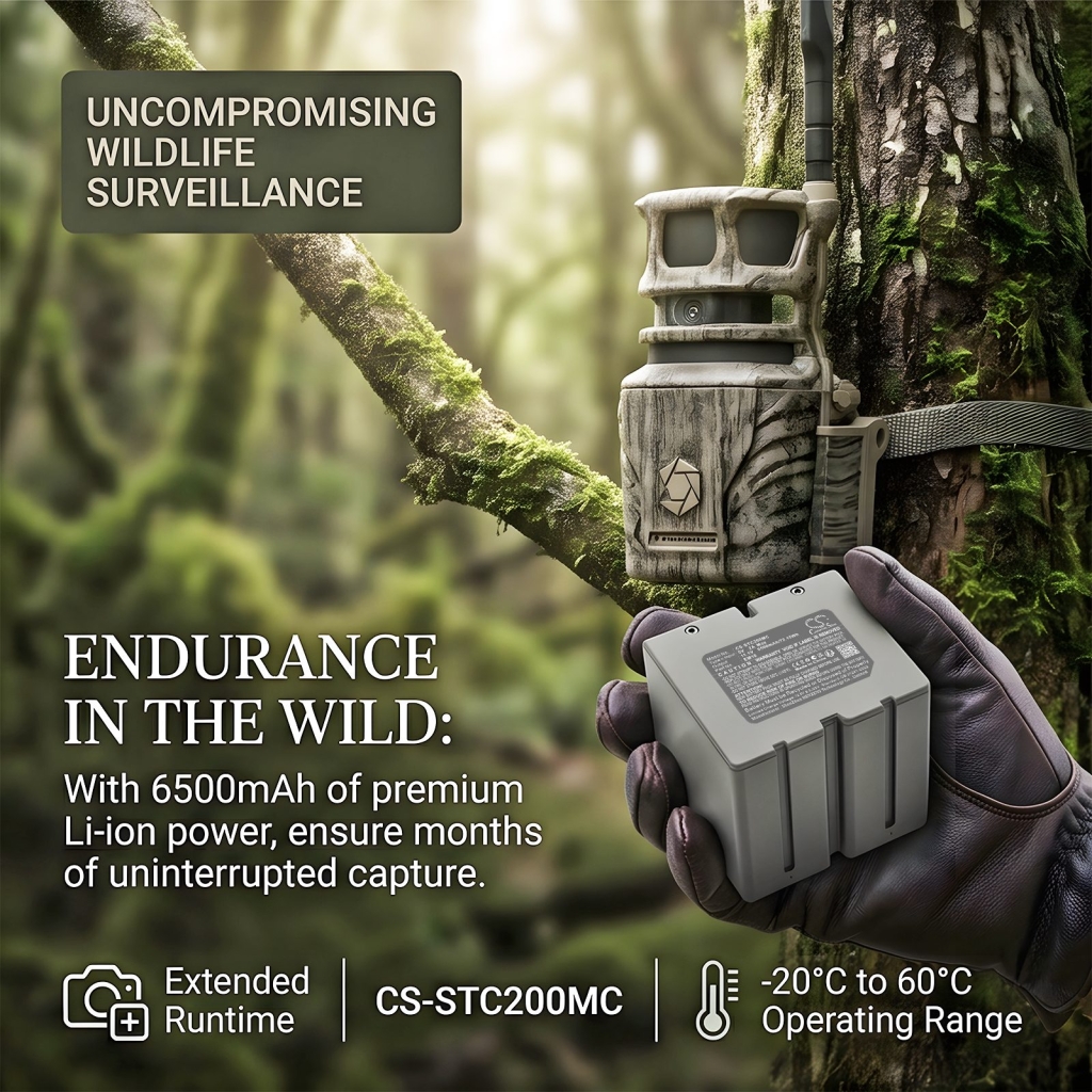 Batterie compatible avec Stealth cam CS-STC200MC