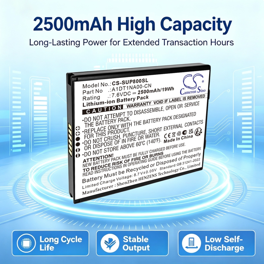 Batteries compatible avec SumUp P8 P8 CS-SUP800SL