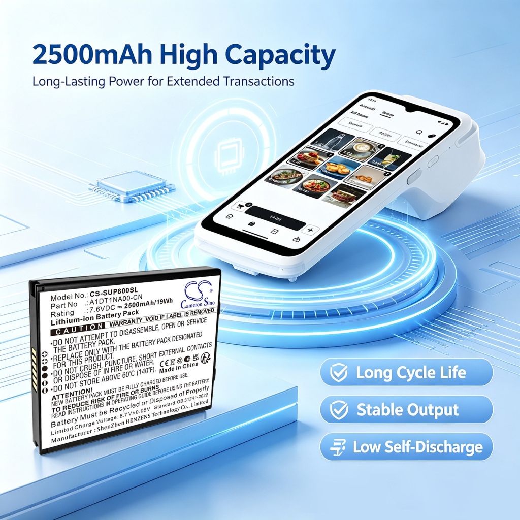 Batteries compatible avec SumUp P8 P8 CS-SUP800SL