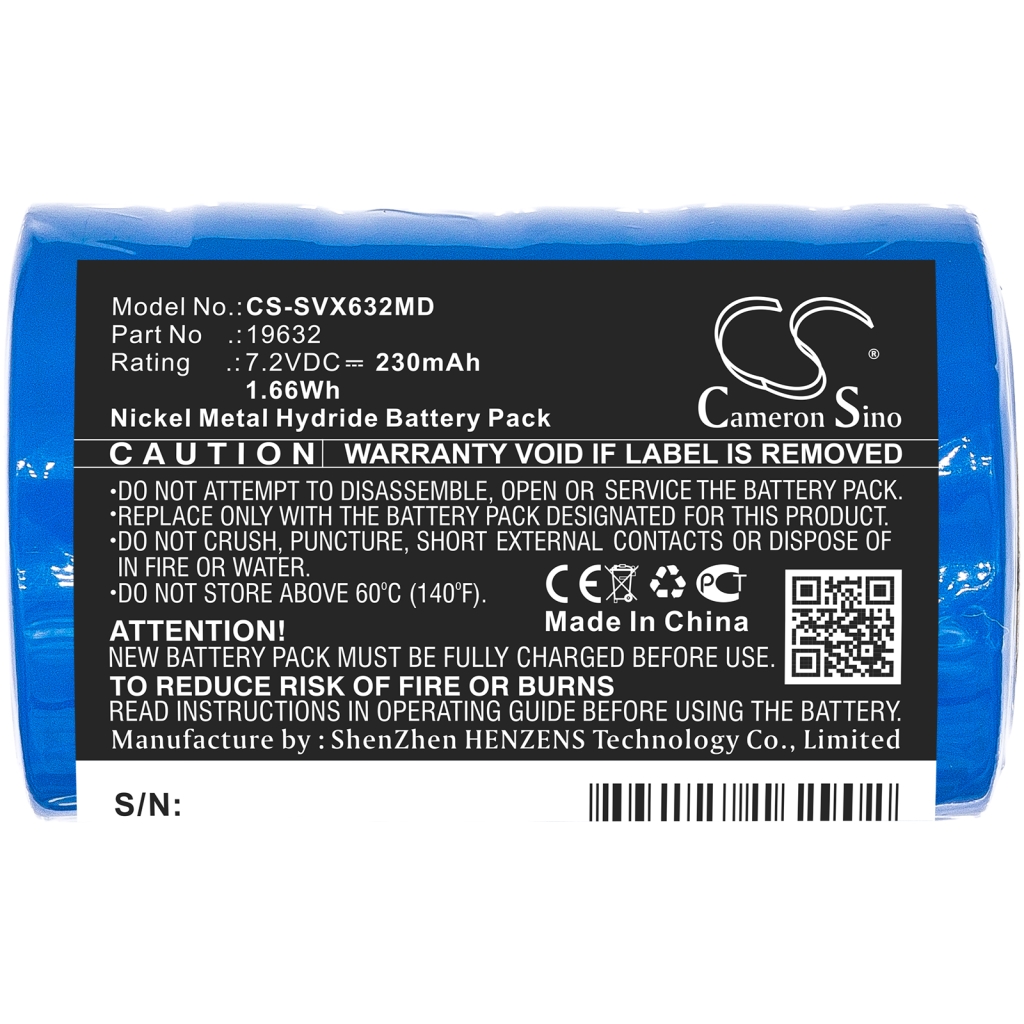 Remplacement de batterie compatible pour Servox 19632