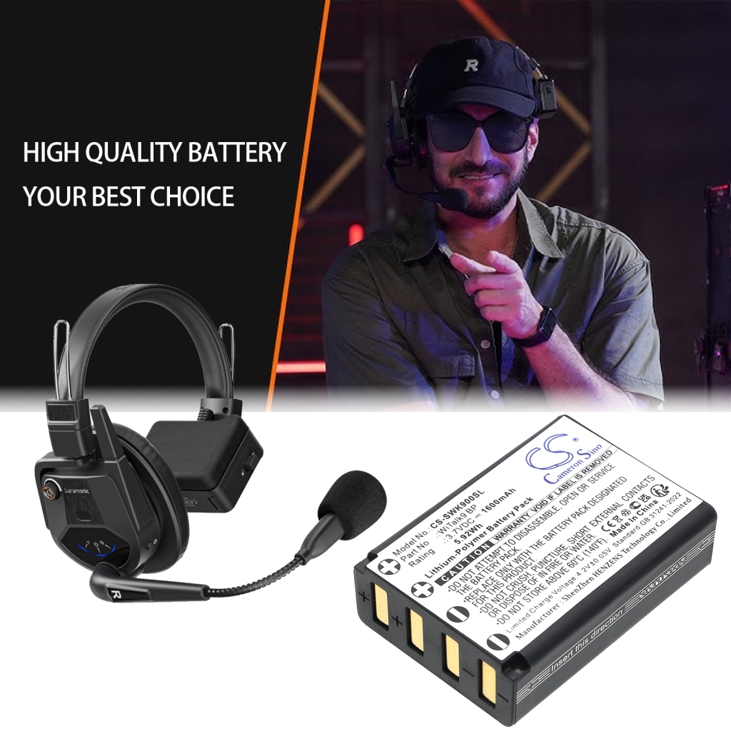 Wireless Headset Battery Saramonic CS-SWK900SL