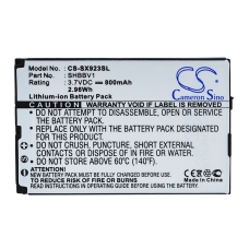 Remplacement de batterie compatible pour Sharp SHBBV1