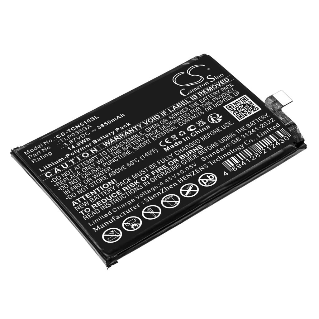 Batterie de téléphone portable TCL CS-TCN510SL