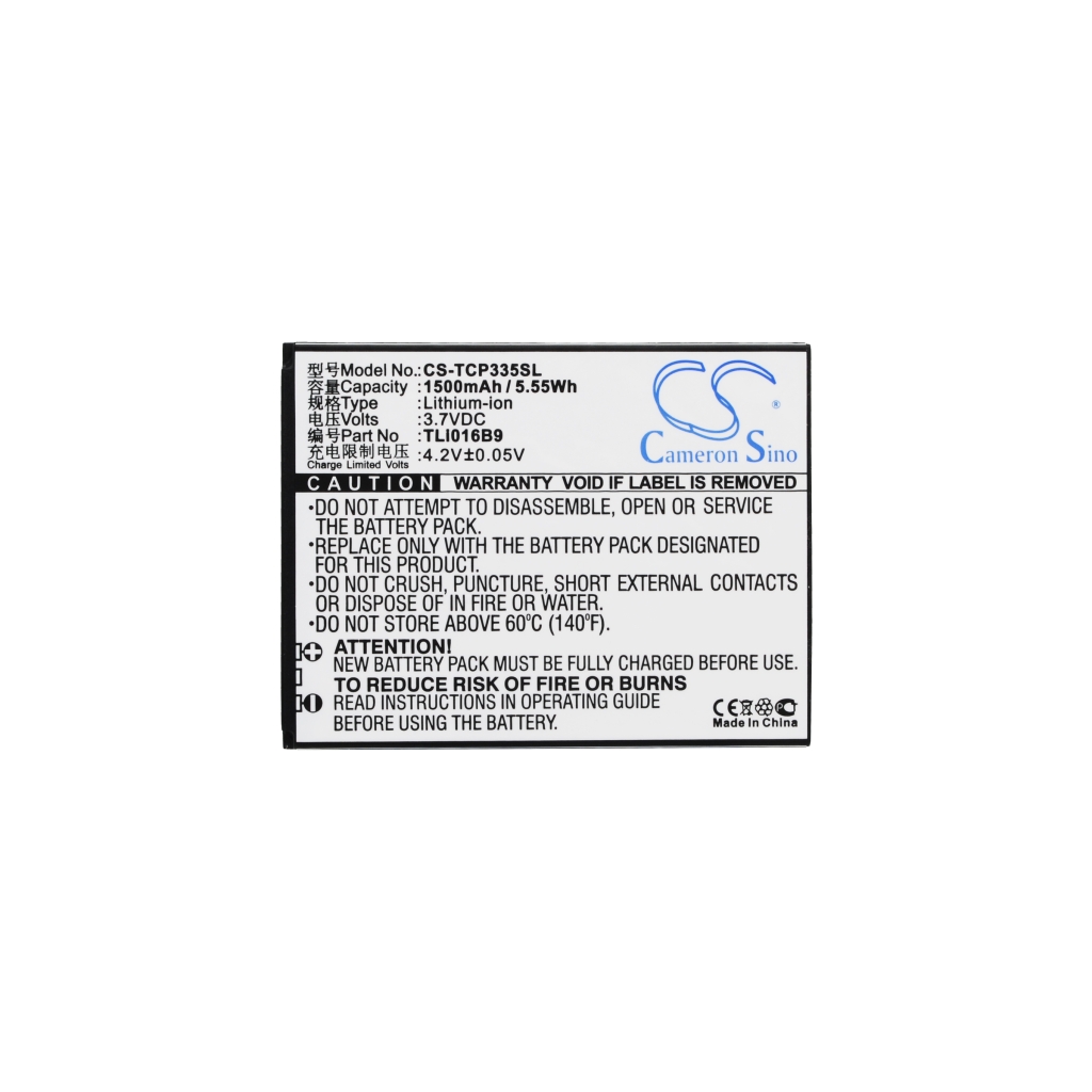 Batterie compatible avec TCL CS-TCP335SL