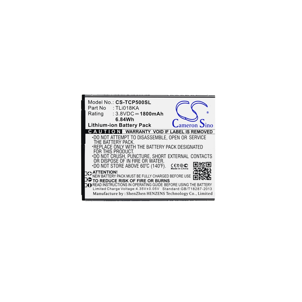 Batterie compatible avec TCL CS-TCP500SL