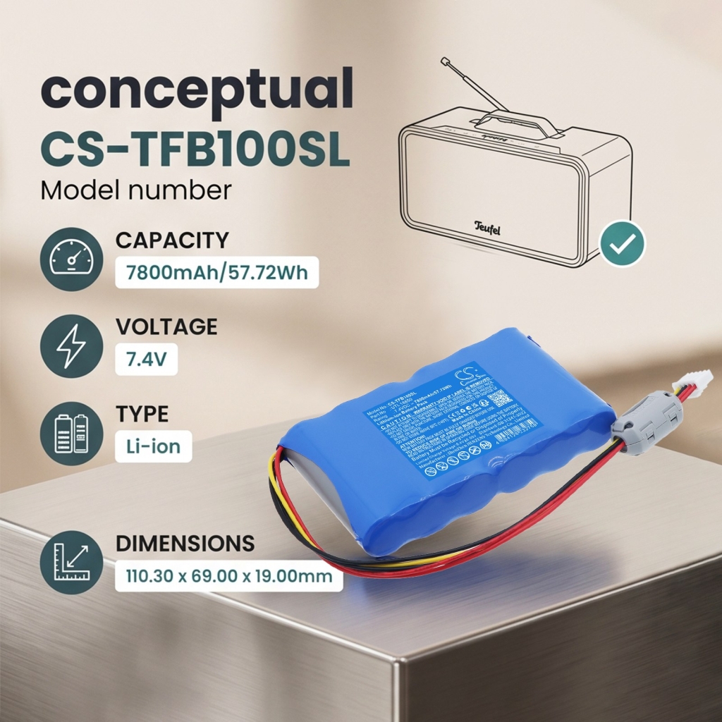 Battery compatible with Teufel