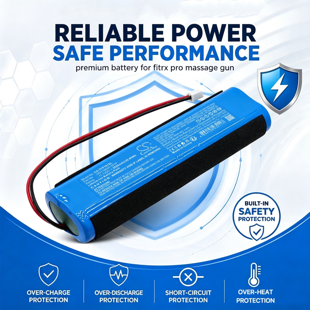 Batteries compatible avec Tzumi Fitrx Pro 7610 CS-TFP761SL