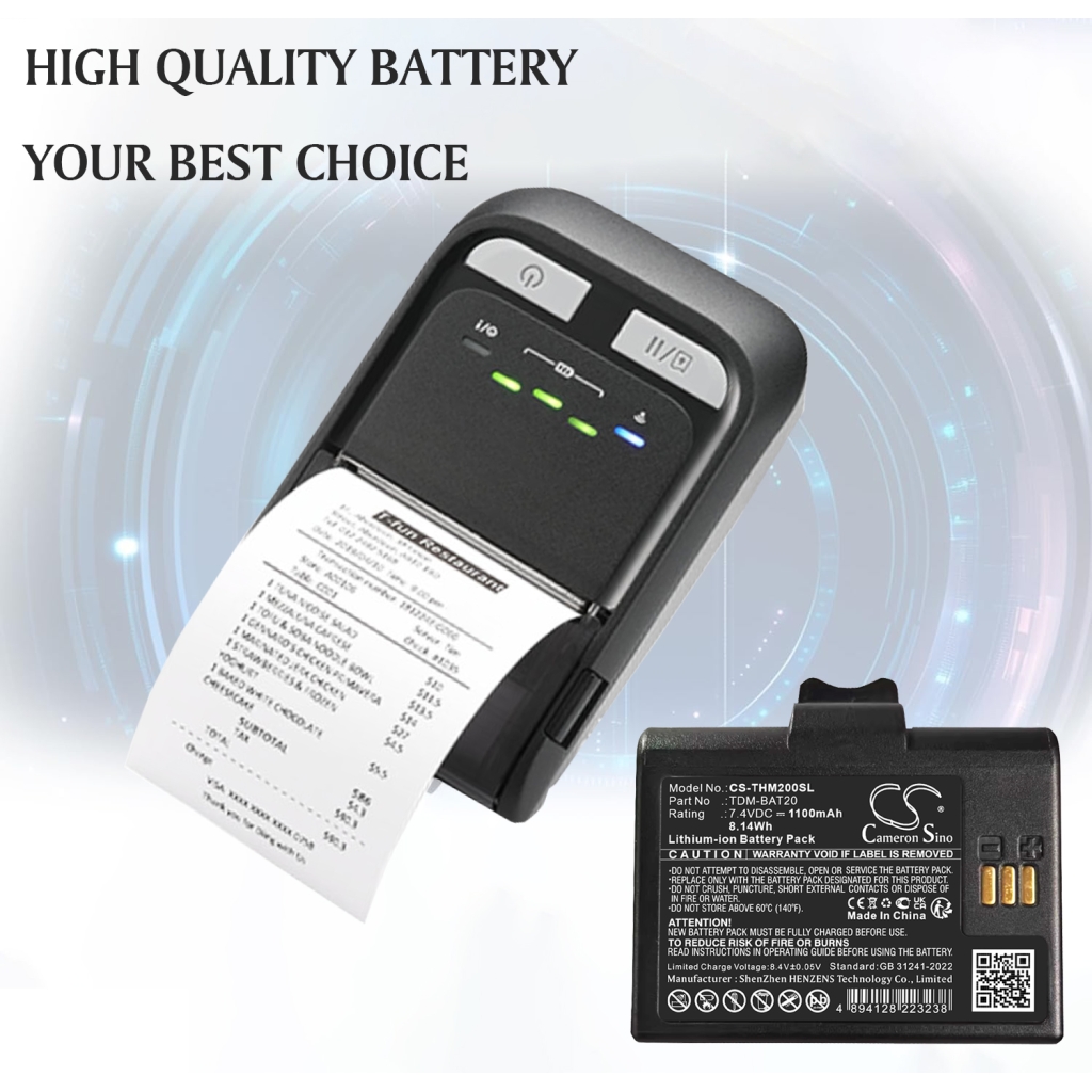 Batterie d'imprimante Tsc CS-THM200SL