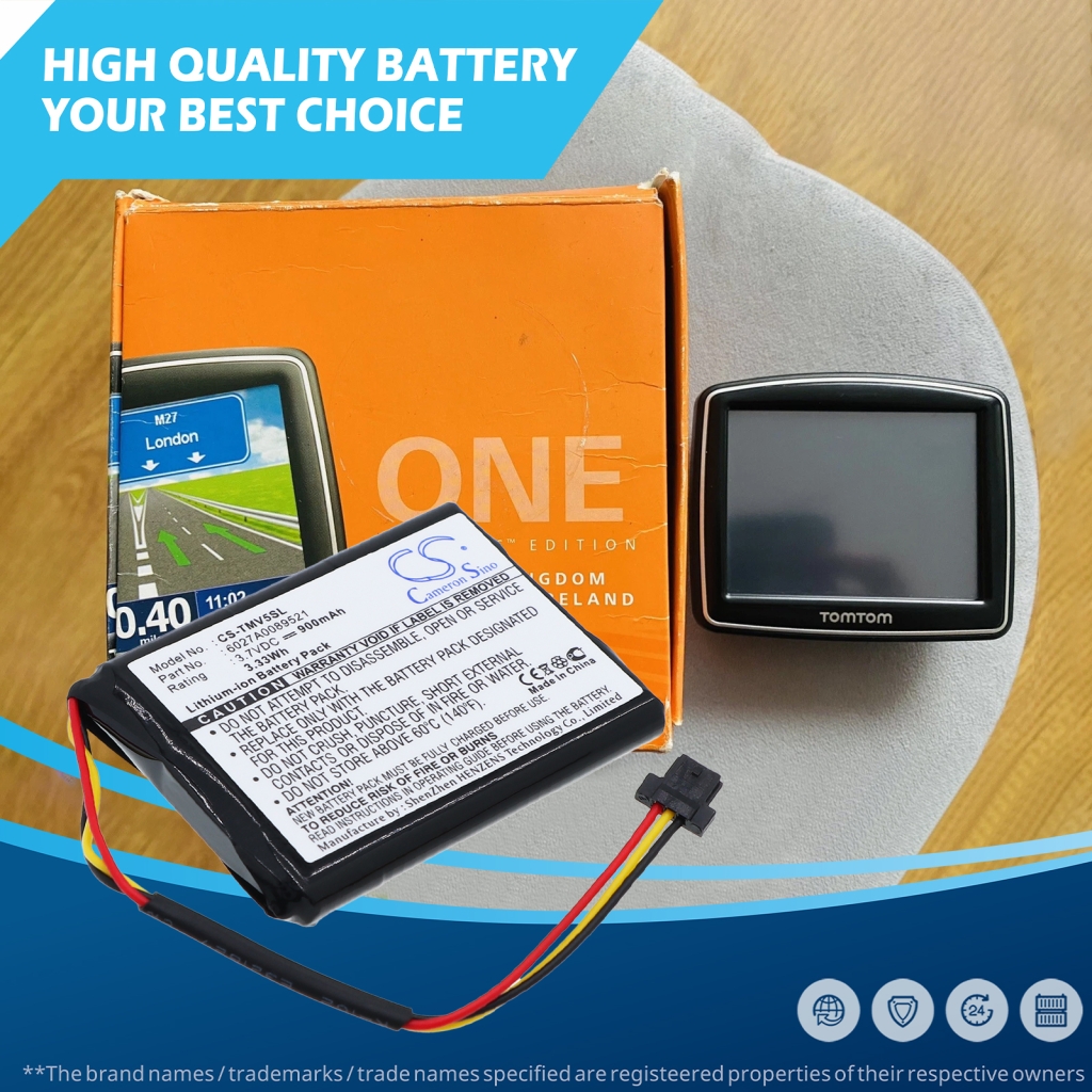 Batterie compatible avec TomTom CS-TMV5SL