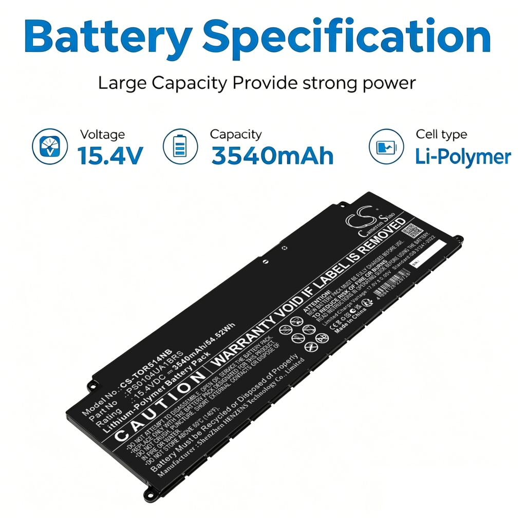Batterie compatible avec Toshiba CS-TOR514NB