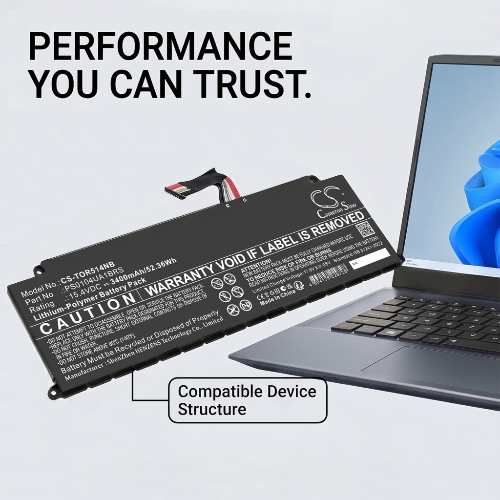 Batterie compatible avec Toshiba CS-TOR514NB