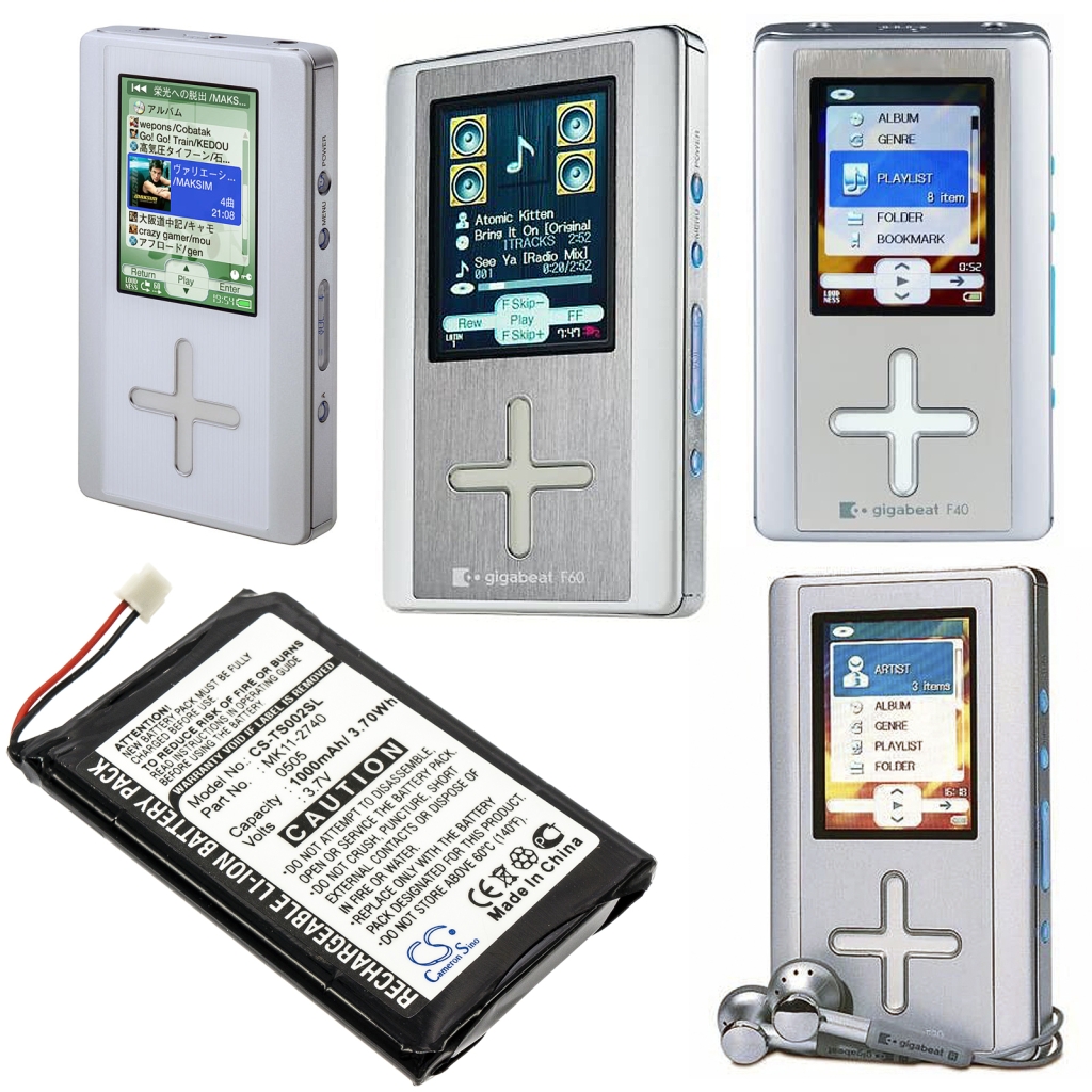 MP3, MP4, MP4, PMP Batterie Toshiba CS-TS002SL