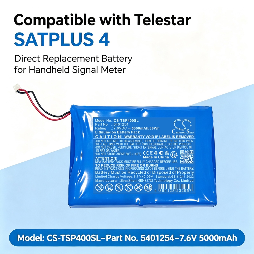 Batteries compatible avec Telestar 5401254 5401254 CS-TSP400SL