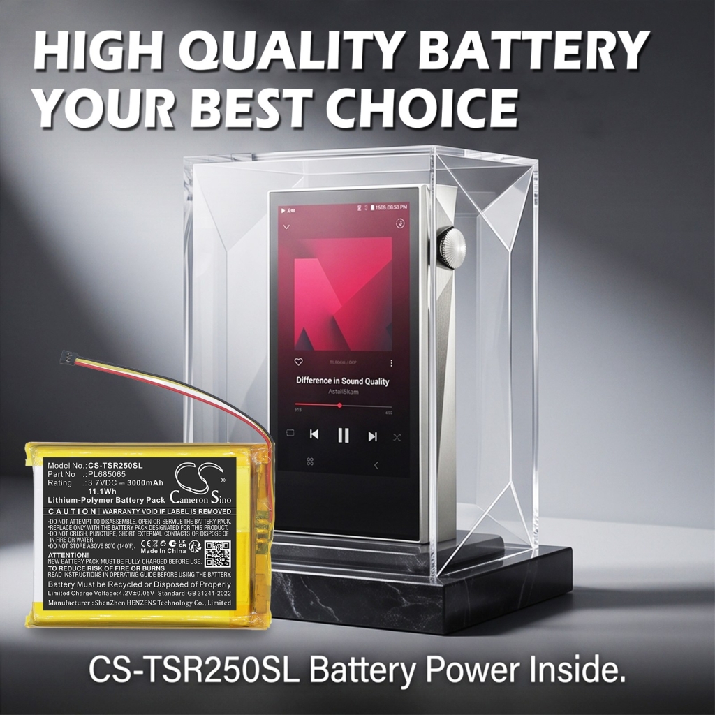 Batterie compatible avec Astell&kern CS-TSR250SL