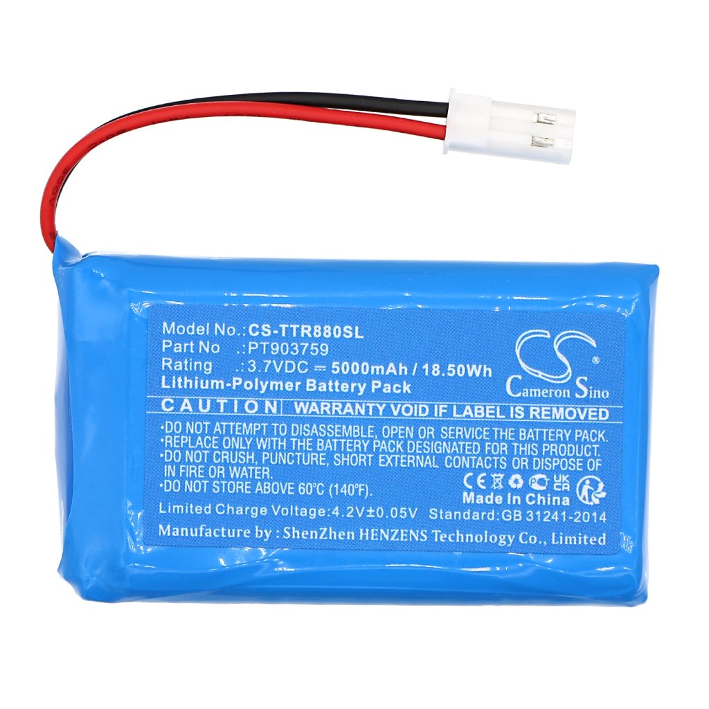 Remplacement de batterie compatible pour Triplett PT903759