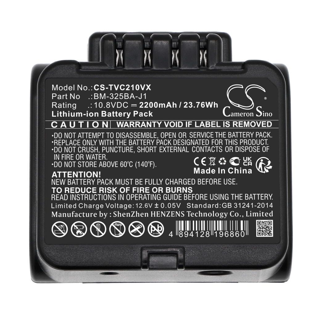 Batterie à vide Toshiba CS-TVC210VX