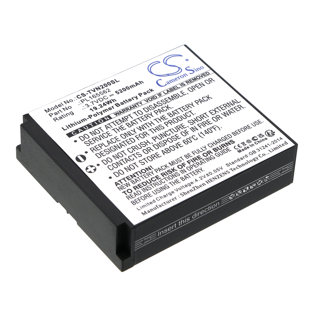 Remplacement de batterie compatible pour TwoNav PL165562