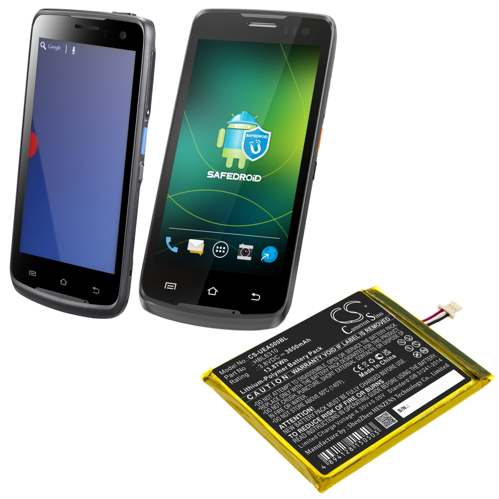 Remplacement de batterie compatible pour Unitech HBL6310