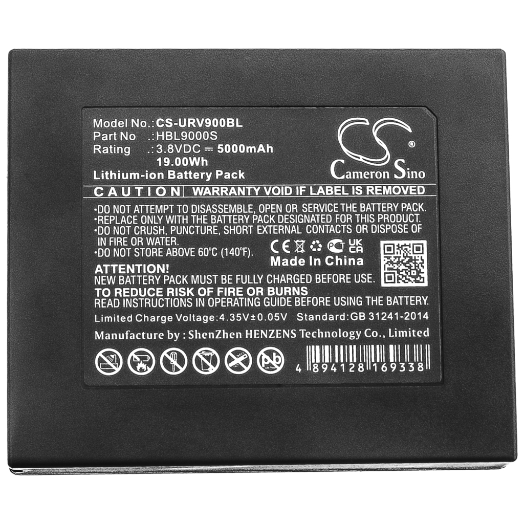 Code à barres, Scanner Batterie du scanner Urovo CS-URV900BL