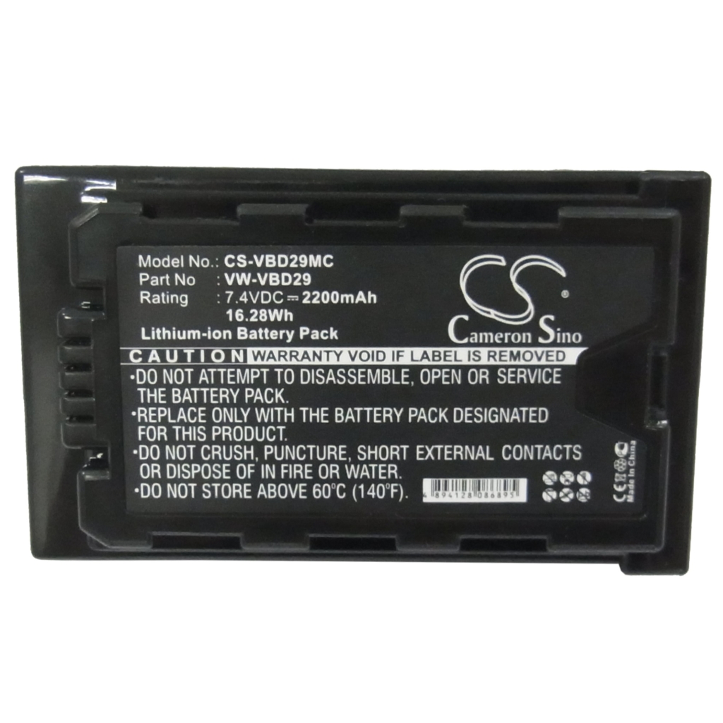 Batterie de l'appareil photo Panasonic CS-VBD29MC