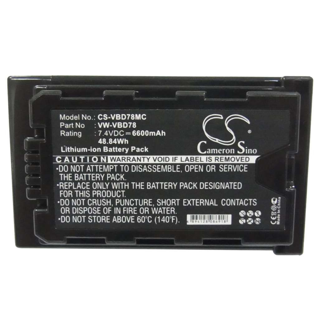 Batterie de l'appareil photo Panasonic CS-VBD78MC