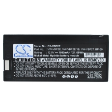 Compatible battery replacement for QUASAR 1CVA125,1CVA155,23-187,40488A,AG-B20P...