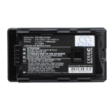 Remplacement de batterie compatible pour Panasonic VW-VBG6,VW-VBG6-K,VW-VBG6GK,VW-VBG6PPK