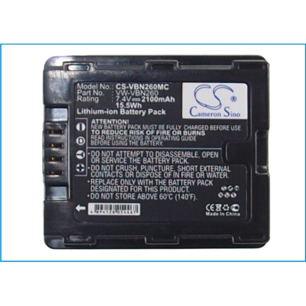 Batterie de l'appareil photo Panasonic CS-VBN260MC