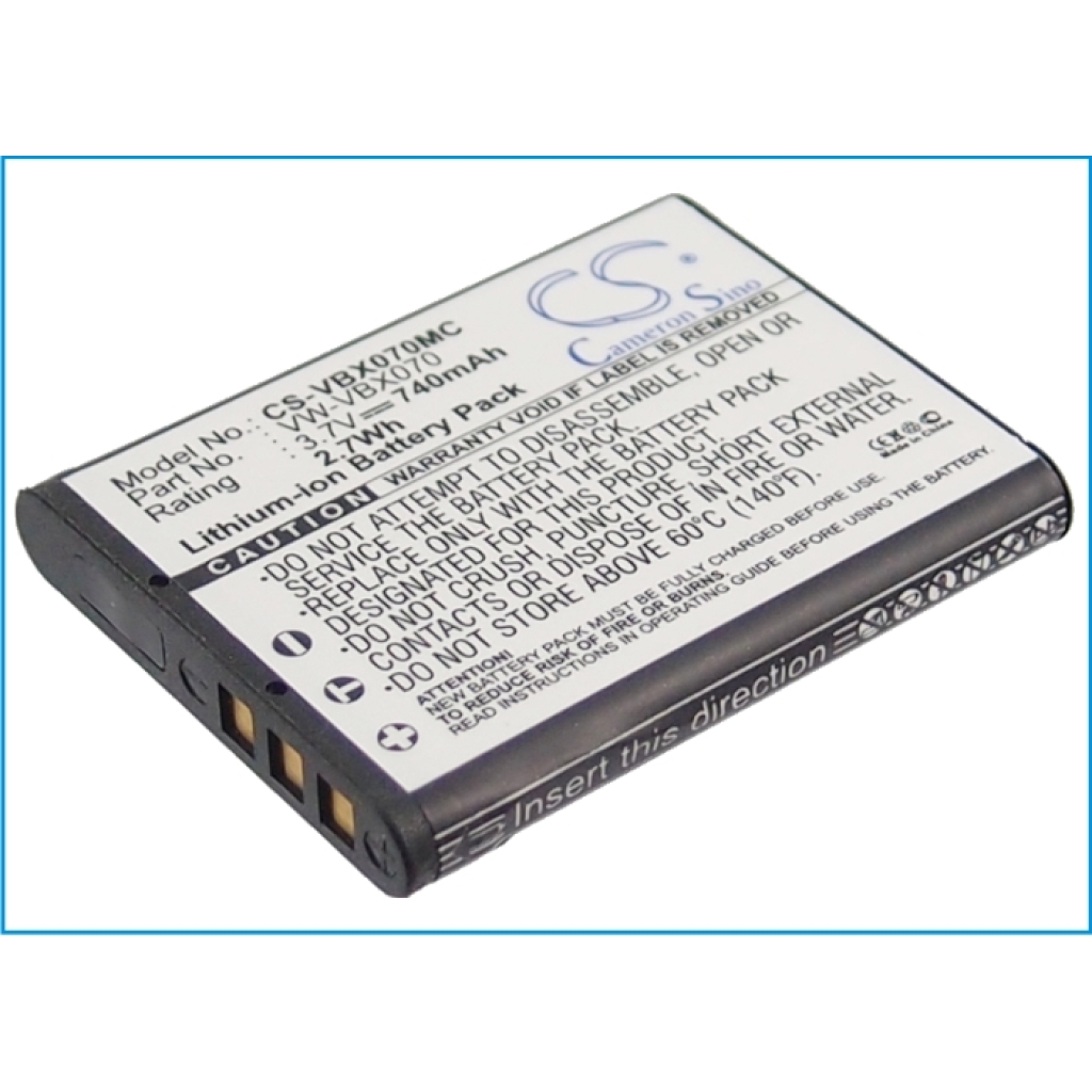 Batterie de l'appareil photo Panasonic CS-VBX070MC