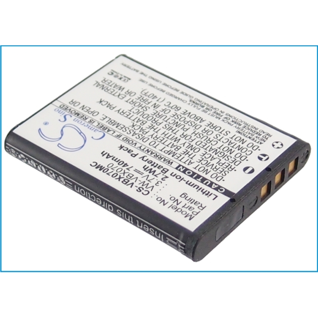 Batterie de l'appareil photo Panasonic CS-VBX070MC