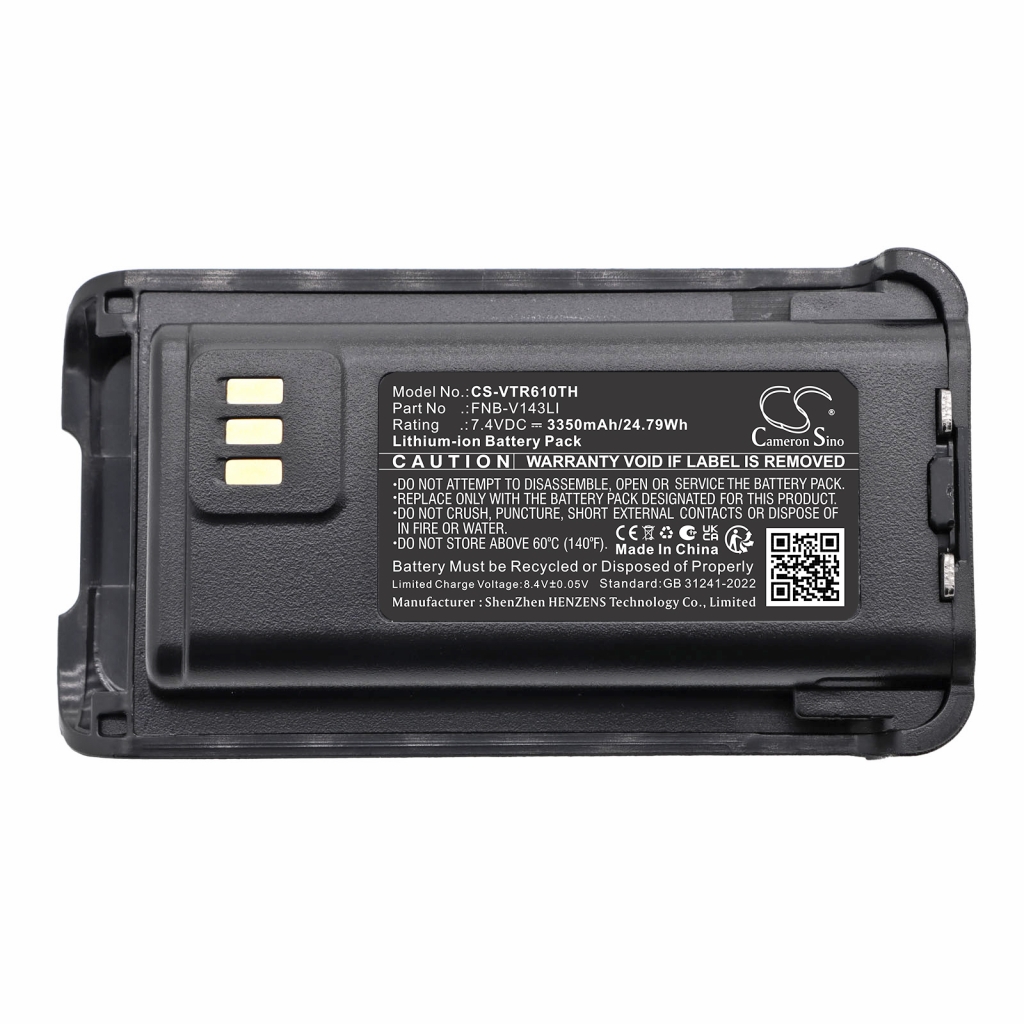 Batterie compatible avec Bearcom Vertex standard CS-VTR610TH