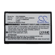 Batterie de téléphone portable LG Cosmos Touch VN270
