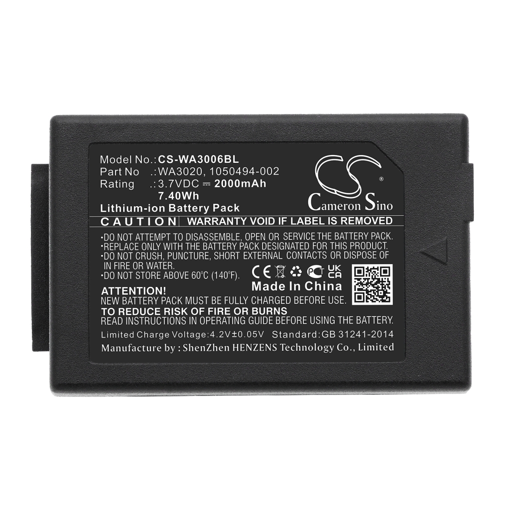 Code à barres, Scanner Batterie du scanner TEKLOGIX WorkAbout Pro G4