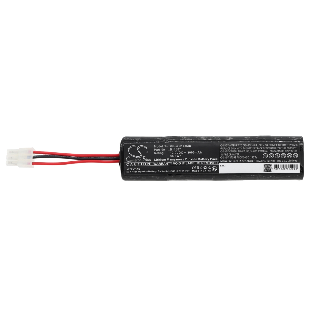 Batterie compatible avec Welch-Allyn Mrl Grason stadler Schiller america Medical research CS-WB113MD