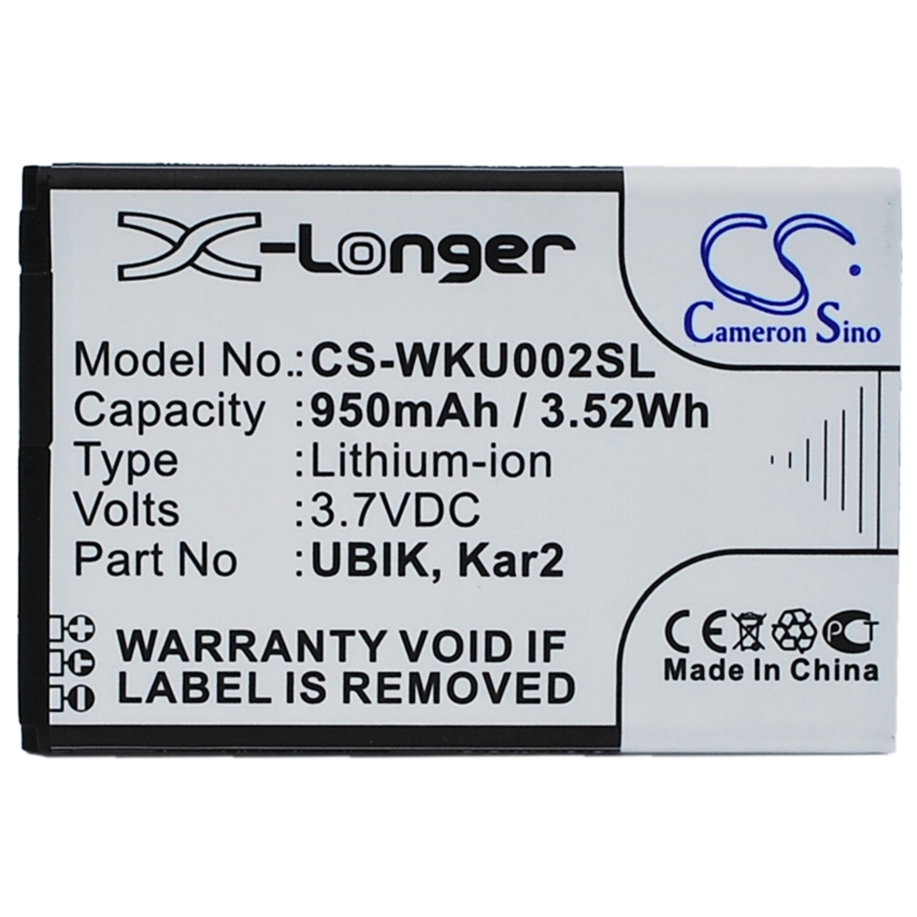 Batterie compatible avec Wiko CS-WKU002SL