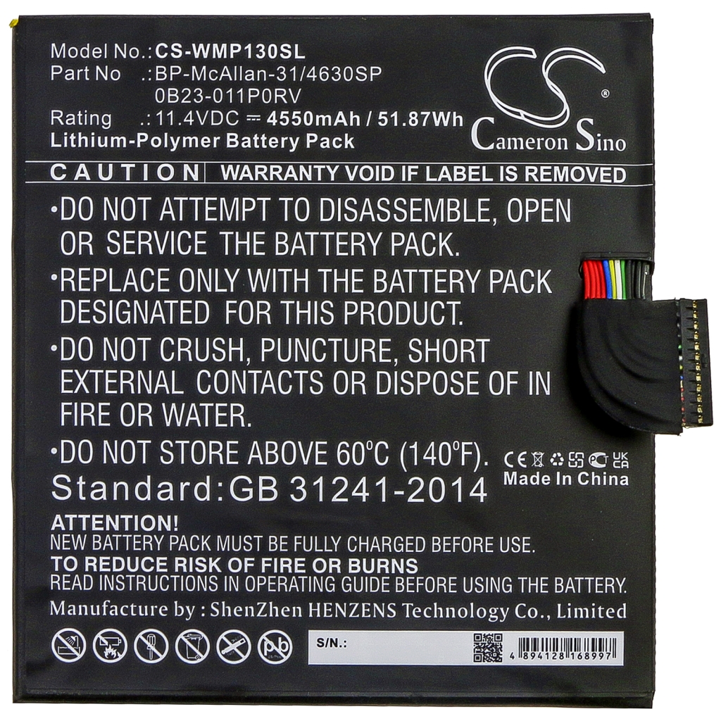Batterie compatible avec Wacom