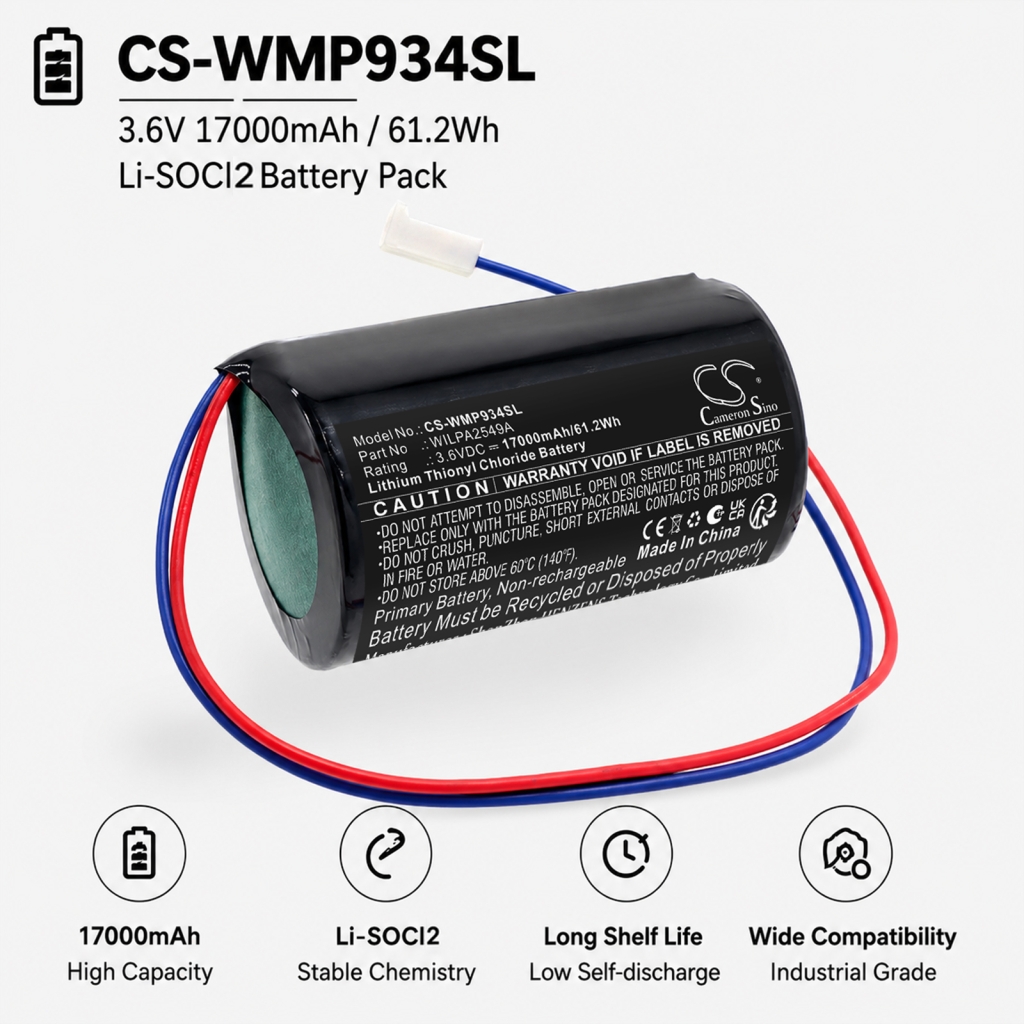 Batterie compatible avec Water meter CS-WMP934SL