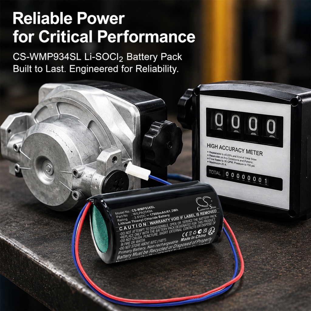 Batterie compatible avec Water meter CS-WMP934SL