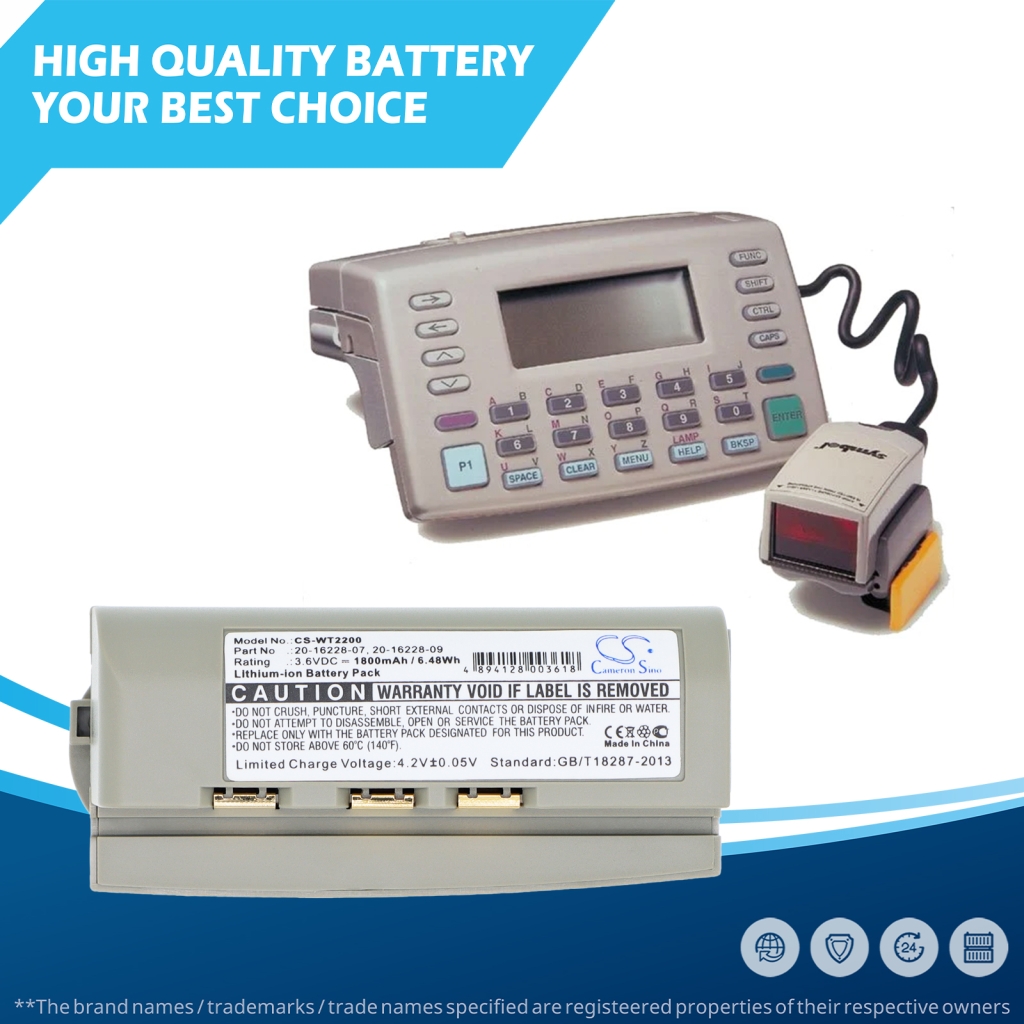 Batterie compatible avec Chameleon Symbol CS-WT2200