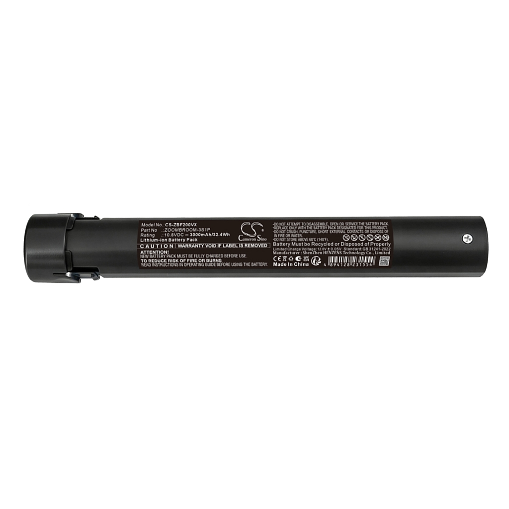 Batteries compatible avec ZoomBroom F2-2300S F2-2300S CS-ZBF200VX