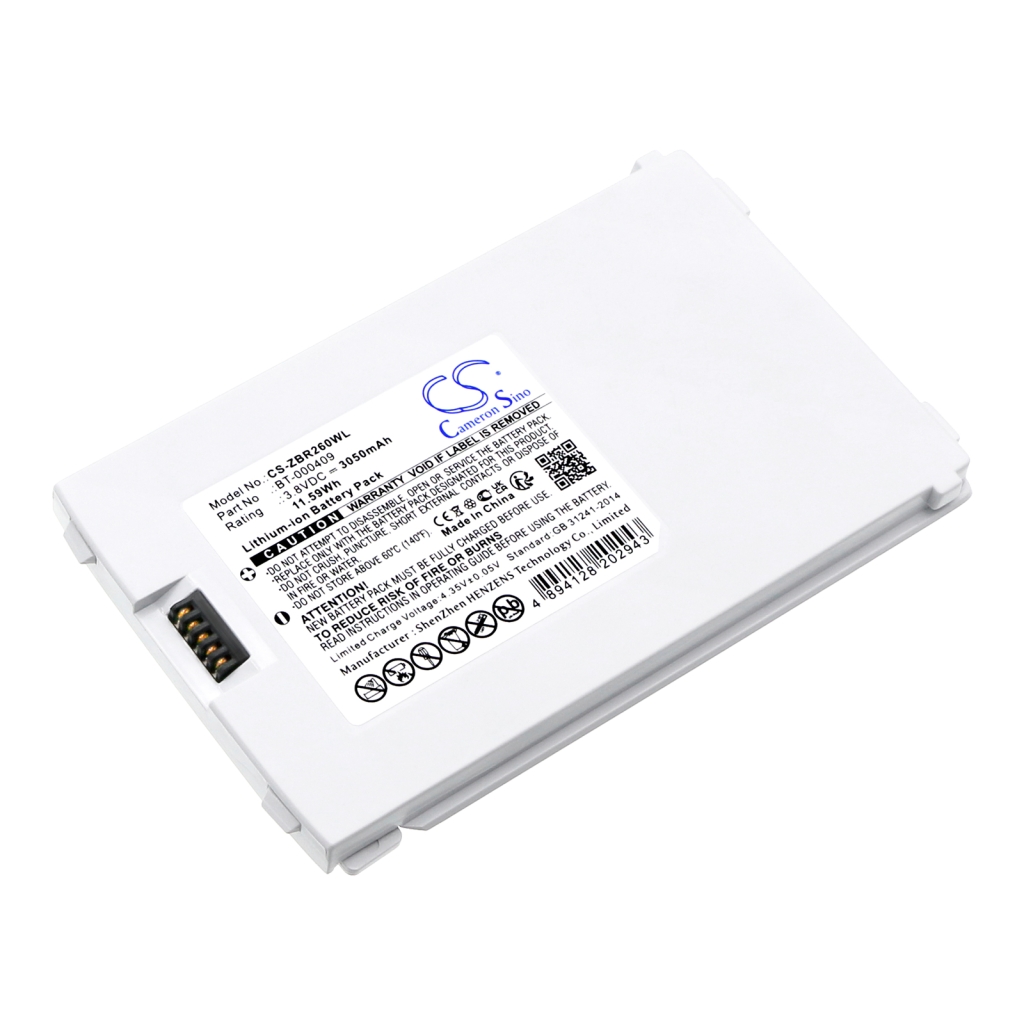 Code à barres, Scanner Batterie du scanner Zebra CS-ZBR260WL